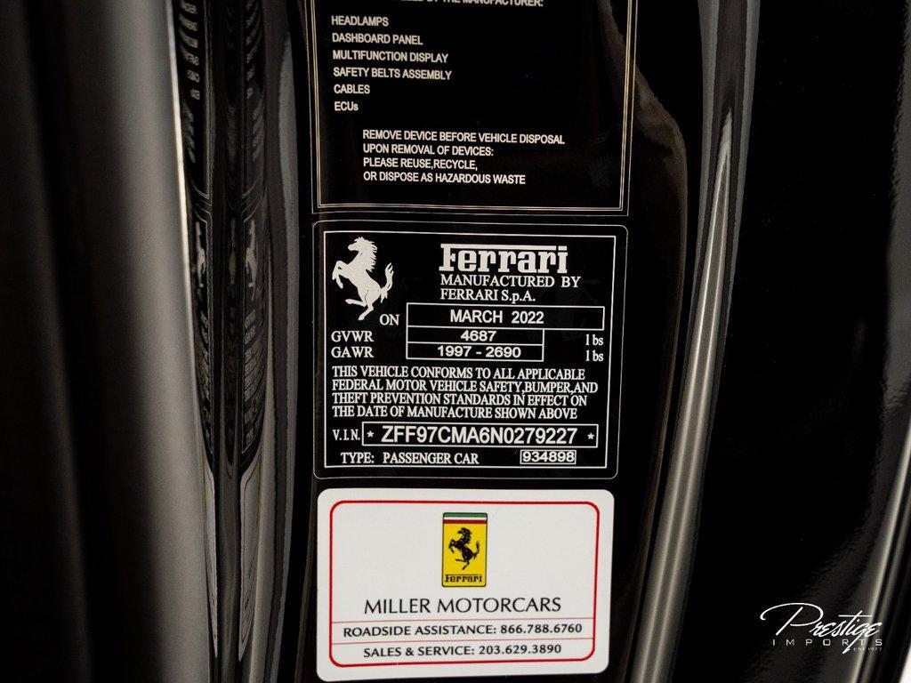 2022 Ferrari 812 Gts Convertible North Miami Beach FL