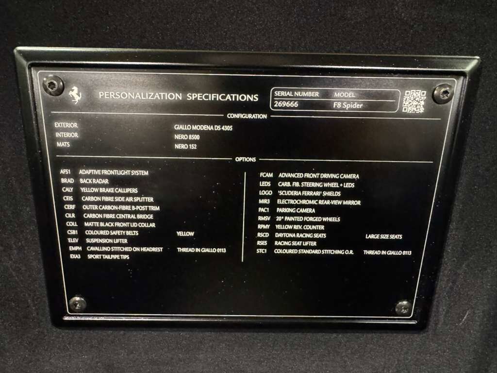 2022 Ferrari F8 Spider Fort Lauderdale FL