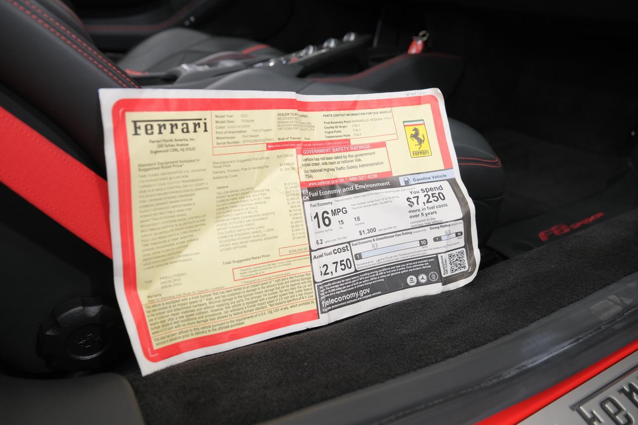 2022 Ferrari F8 Spider Base Miami FL