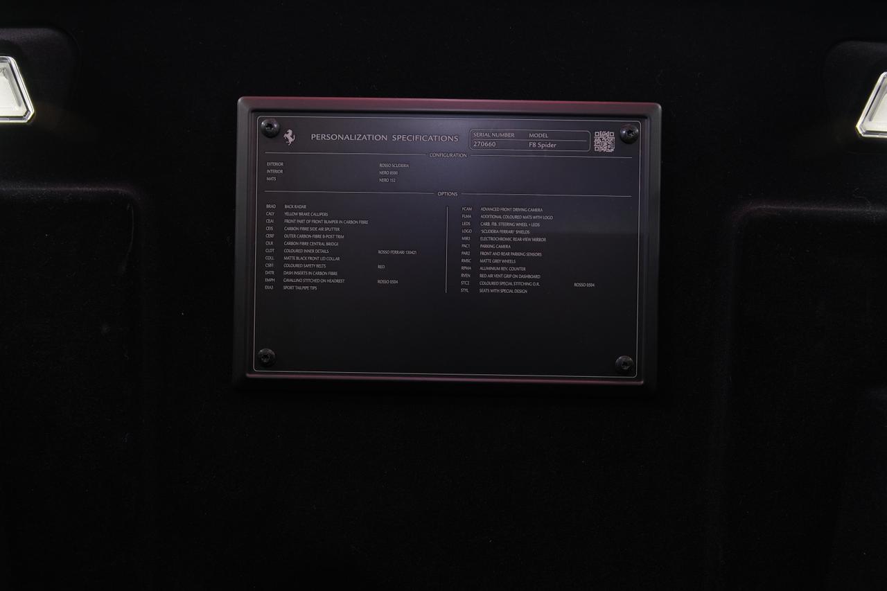 2022 Ferrari F8 Spider Base Miami FL