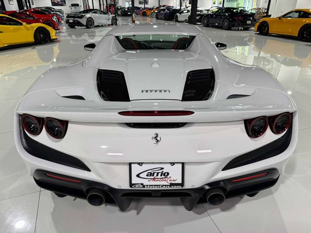 2022 Ferrari F8 Spider Bianco Cervino paint, Rosso Ferrari interior, JBL Professional audio carbon galore AND MUCH MORE!! Fort Lauderdale FL