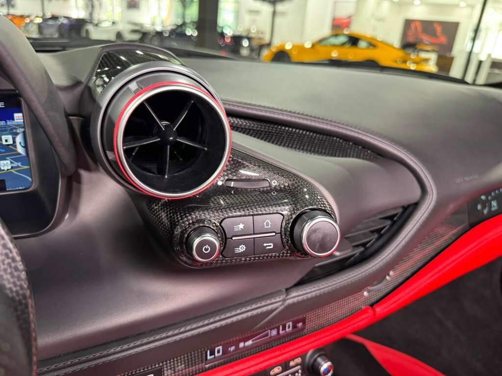 2022 Ferrari F8 Spider Bianco Cervino paint, Rosso Ferrari interior, JBL Professional audio carbon galore AND MUCH MORE!! Fort Lauderdale FL