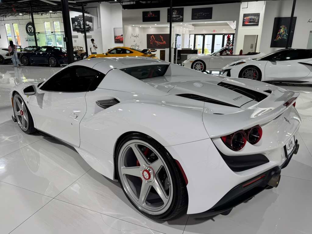 2022 Ferrari F8 Spider Bianco Cervino paint, Rosso Ferrari interior, JBL Professional audio carbon galore AND MUCH MORE!! Fort Lauderdale FL