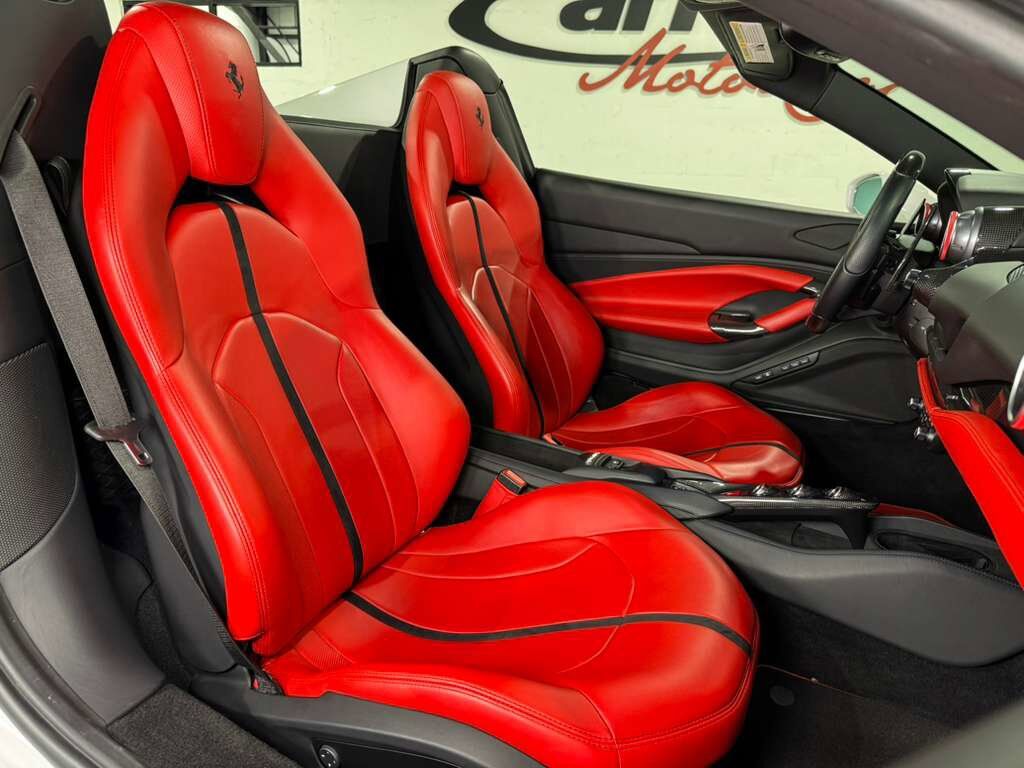 2022 Ferrari F8 Spider Bianco Cervino paint, Rosso Ferrari interior, JBL Professional audio carbon galore AND MUCH MORE!! Fort Lauderdale FL