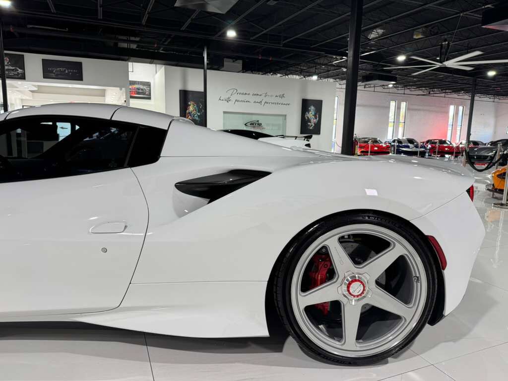 2022 Ferrari F8 Spider Bianco Cervino paint, Rosso Ferrari interior, JBL Professional audio carbon galore AND MUCH MORE!! Fort Lauderdale FL
