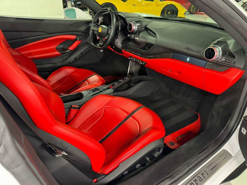 2022 Ferrari F8 Spider Bianco Cervino paint, Rosso Ferrari interior, JBL Professional audio carbon galore AND MUCH MORE!! Fort Lauderdale FL