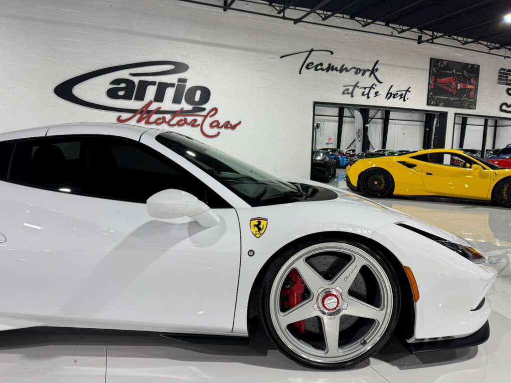 2022 Ferrari F8 Spider Bianco Cervino paint, Rosso Ferrari interior, JBL Professional audio carbon galore AND MUCH MORE!! Fort Lauderdale FL