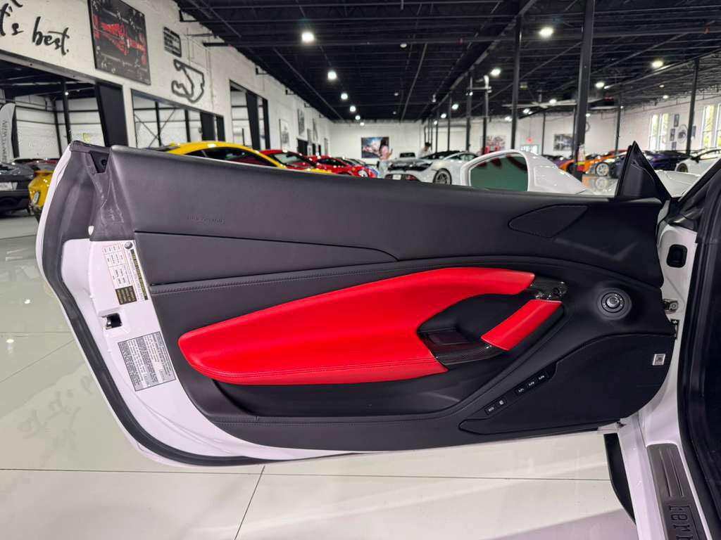 2022 Ferrari F8 Spider Bianco Cervino paint, Rosso Ferrari interior, JBL Professional audio carbon galore AND MUCH MORE!! Fort Lauderdale FL