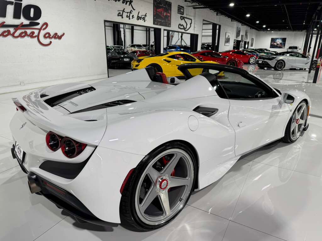 2022 Ferrari F8 Spider Bianco Cervino paint, Rosso Ferrari interior, JBL Professional audio carbon galore AND MUCH MORE!! Fort Lauderdale FL
