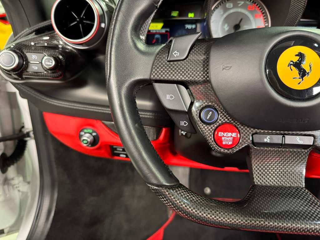 2022 Ferrari F8 Spider Bianco Cervino paint, Rosso Ferrari interior, JBL Professional audio carbon galore AND MUCH MORE!! Fort Lauderdale FL