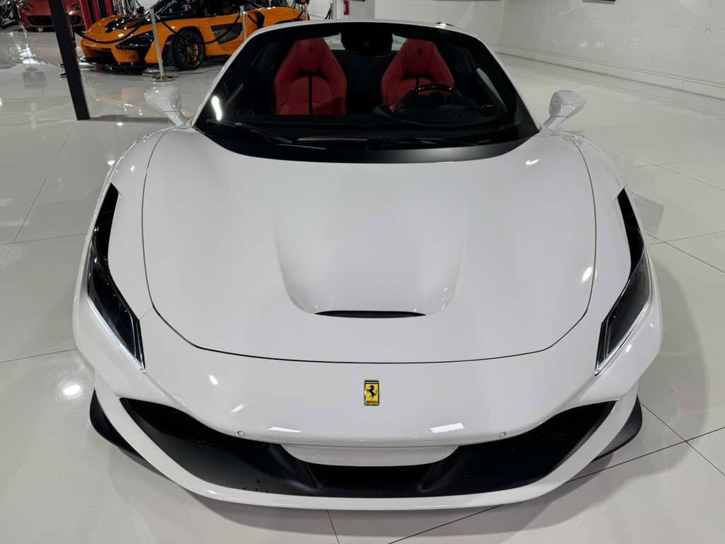 2022 Ferrari F8 Spider Bianco Cervino paint, Rosso Ferrari interior, JBL Professional audio carbon galore AND MUCH MORE!! Fort Lauderdale FL
