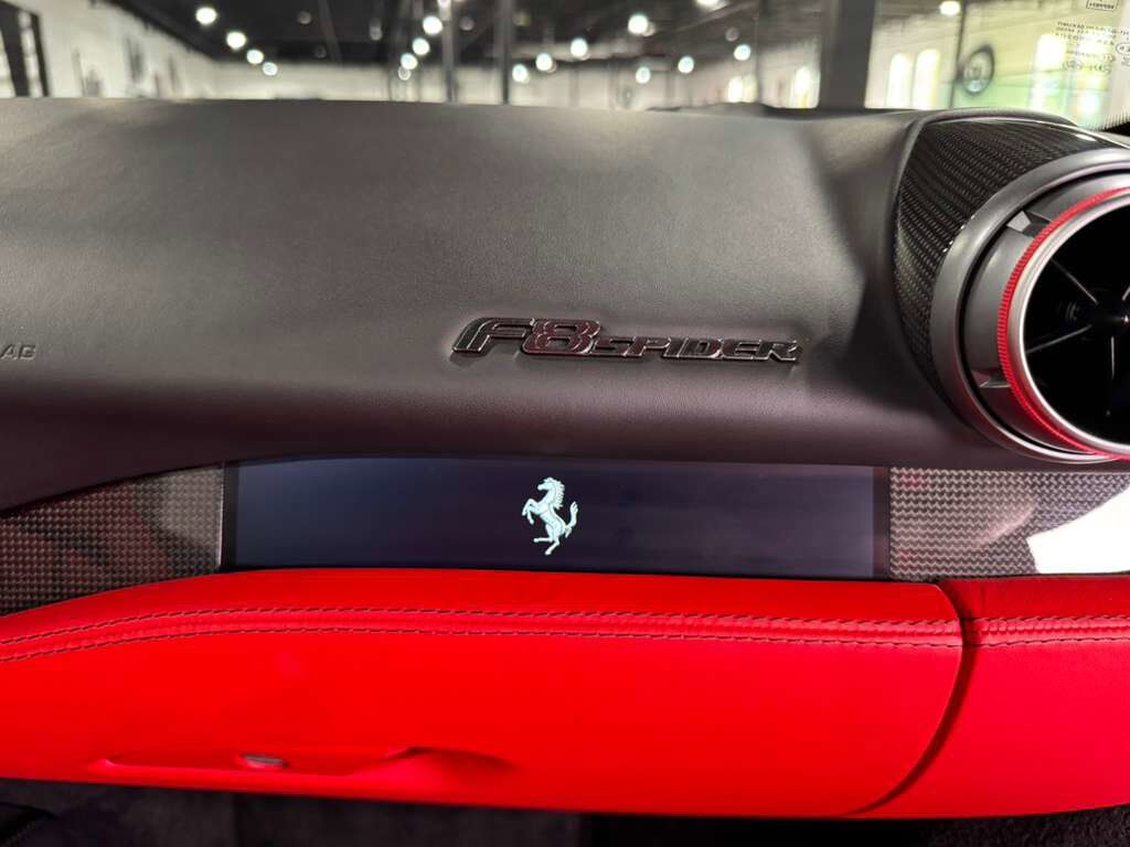 2022 Ferrari F8 Spider Bianco Cervino paint, Rosso Ferrari interior, JBL Professional audio carbon galore AND MUCH MORE!! Fort Lauderdale FL