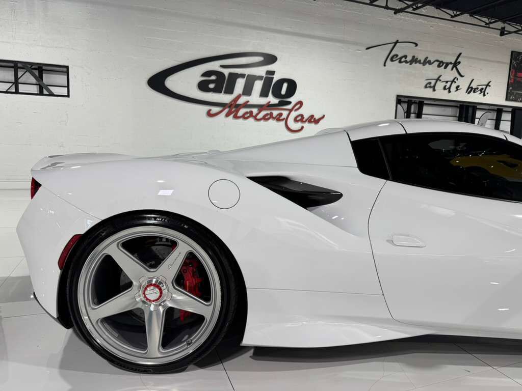 2022 Ferrari F8 Spider Bianco Cervino paint, Rosso Ferrari interior, JBL Professional audio carbon galore AND MUCH MORE!! Fort Lauderdale FL