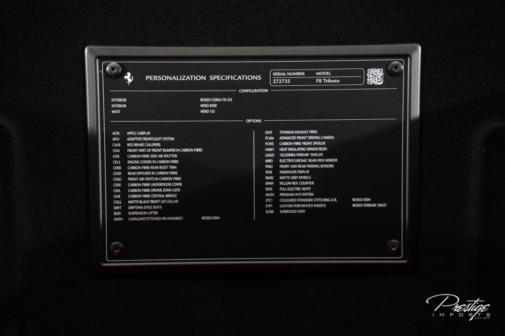 2022 Ferrari F8 Tributo North Miami Beach FL