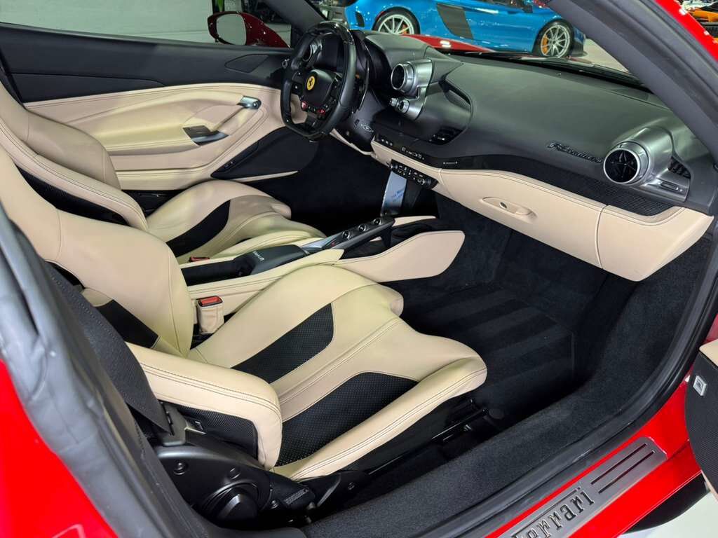 2022 Ferrari F8 Tributo Rosso Corsa paint,Sabbia interior,front lifter, carbon racing seats,JBL audio system AND MUCH MORE!! Fort Lauderdale FL