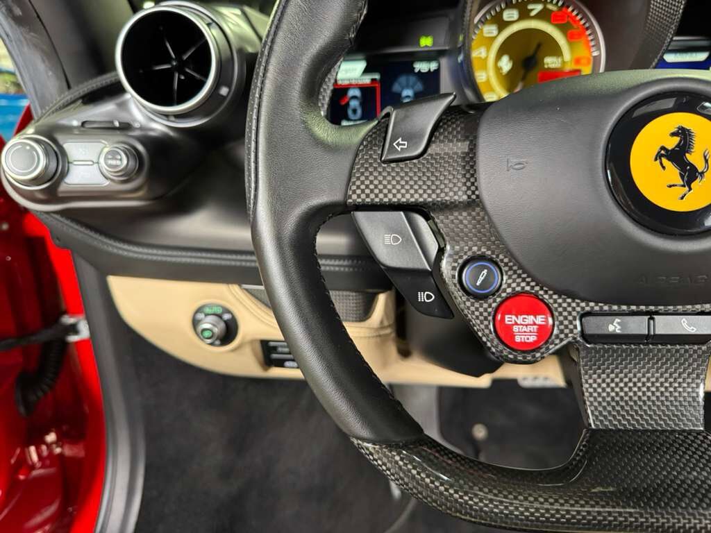 2022 Ferrari F8 Tributo Rosso Corsa paint,Sabbia interior,front lifter, carbon racing seats,JBL audio system AND MUCH MORE!! Fort Lauderdale FL