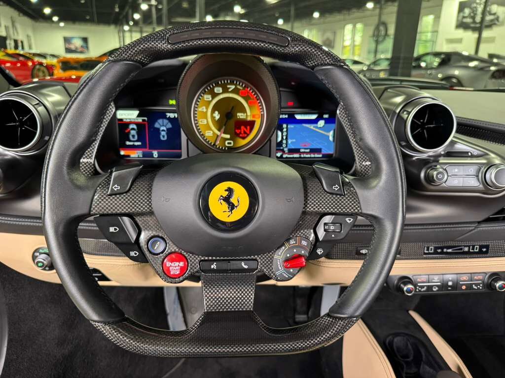 2022 Ferrari F8 Tributo Rosso Corsa paint,Sabbia interior,front lifter, carbon racing seats,JBL audio system AND MUCH MORE!! Fort Lauderdale FL