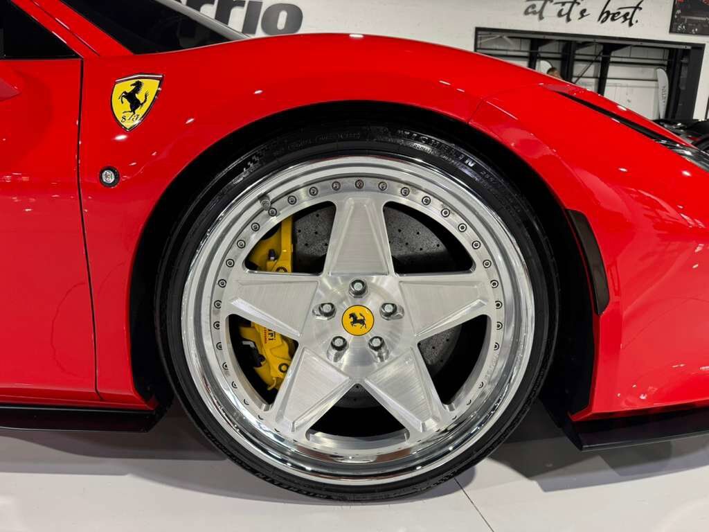 2022 Ferrari F8 Tributo Rosso Scuderia paint, carbon fiber steering wheel + LEDs, passenger display, front camera AND MORE!! Fort Lauderdale FL