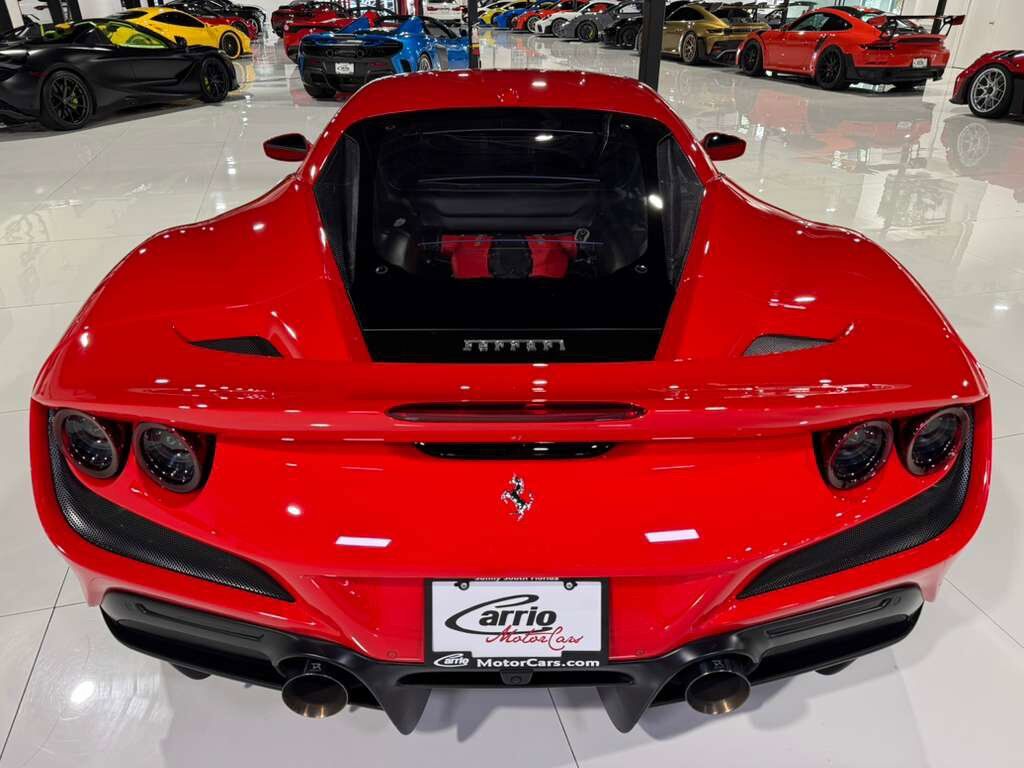 2022 Ferrari F8 Tributo Rosso Scuderia paint, carbon fiber steering wheel + LEDs, passenger display, front camera AND MORE!! Fort Lauderdale FL