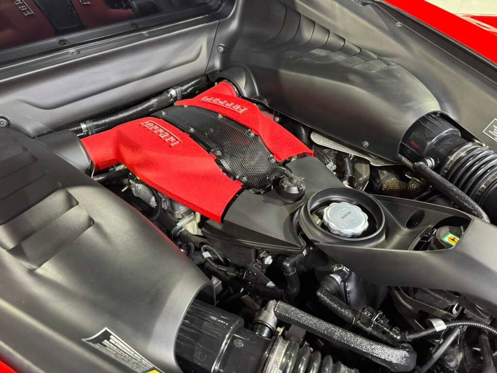 2022 Ferrari F8 Tributo Rosso Scuderia paint, carbon fiber steering wheel + LEDs, passenger display, front camera AND MORE!! Fort Lauderdale FL
