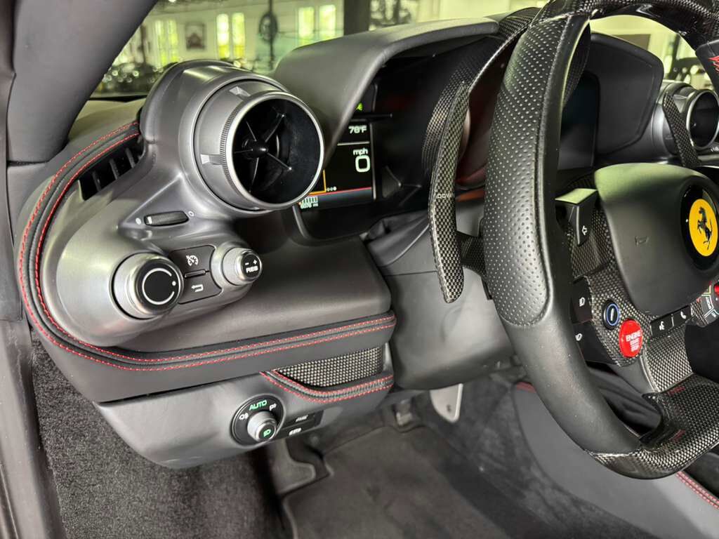 2022 Ferrari F8 Tributo Rosso Scuderia paint, carbon fiber steering wheel + LEDs, passenger display, front camera AND MORE!! Fort Lauderdale FL