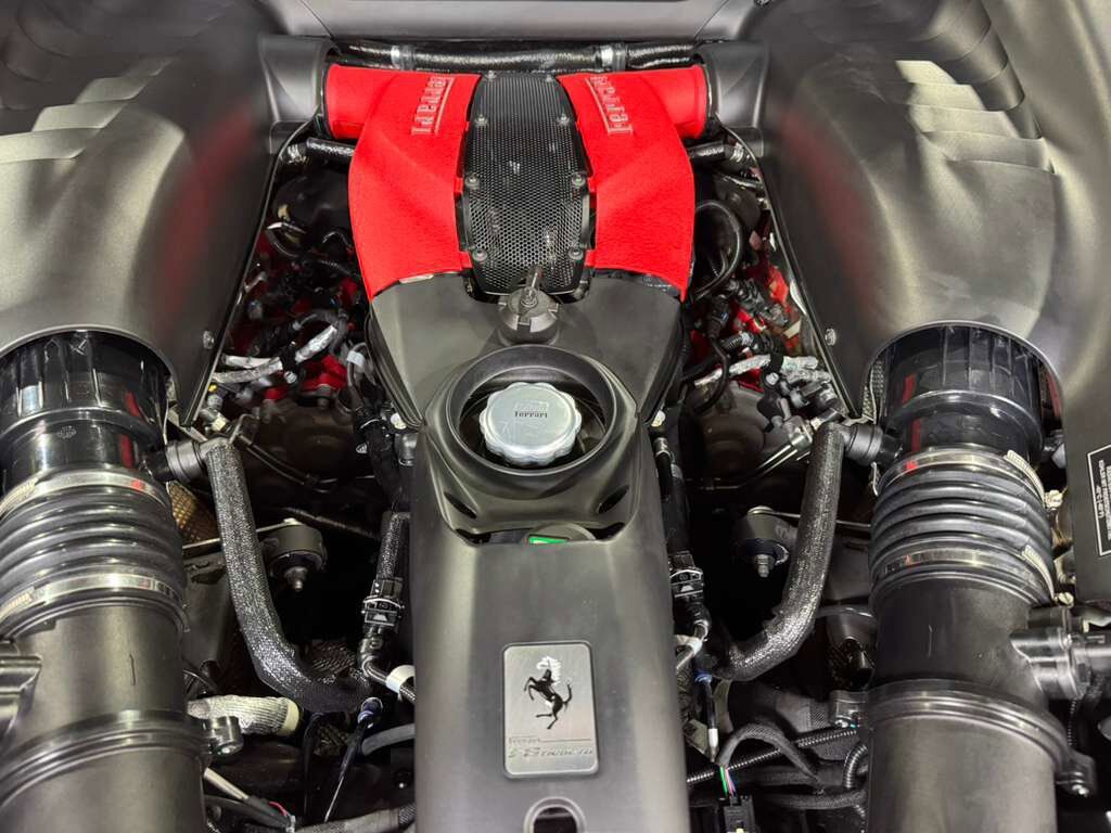 2022 Ferrari F8 Tributo Rosso Scuderia paint, carbon fiber steering wheel + LEDs, passenger display, front camera AND MORE!! Fort Lauderdale FL