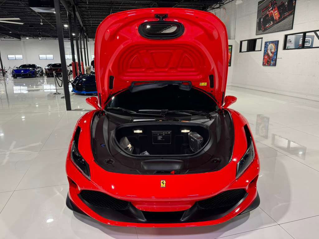2022 Ferrari F8 Tributo Rosso Scuderia paint, carbon fiber steering wheel + LEDs, passenger display, front camera AND MORE!! Fort Lauderdale FL