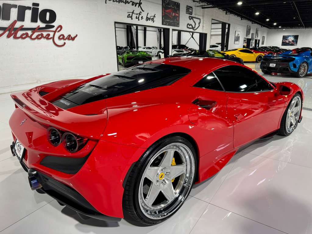 2022 Ferrari F8 Tributo Rosso Scuderia paint, carbon fiber steering wheel + LEDs, passenger display, front camera AND MORE!! Fort Lauderdale FL