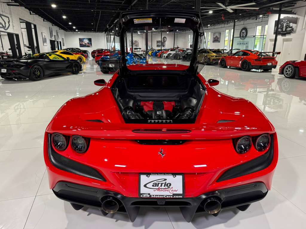 2022 Ferrari F8 Tributo Rosso Scuderia paint, carbon fiber steering wheel + LEDs, passenger display, front camera AND MORE!! Fort Lauderdale FL