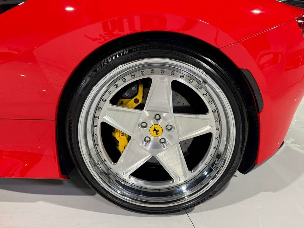 2022 Ferrari F8 Tributo Rosso Scuderia paint, carbon fiber steering wheel + LEDs, passenger display, front camera AND MORE!! Fort Lauderdale FL