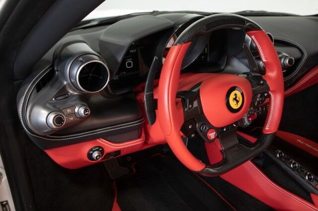 2022 Ferrari F8 Tributo *WHITE ON RED* *$56,548 IN OPTIONS* *ONLY 3700 MILES* San Diego CA