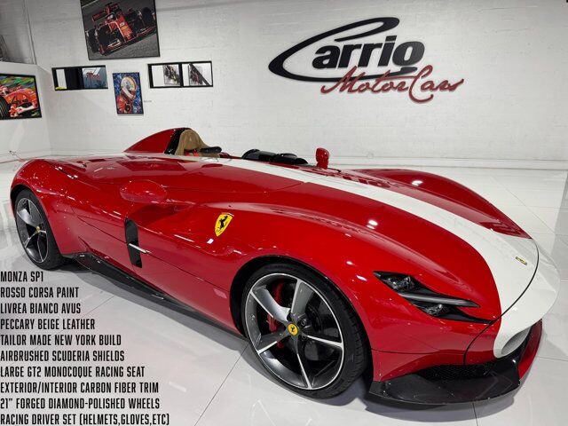2022 Ferrari Monza SP1 TAILOR MADE BUILD! DELIVERY MILES!! Rosso Corsa paint, racing driver set, carbon galore & MUCH MORE! Fort Lauderdale FL