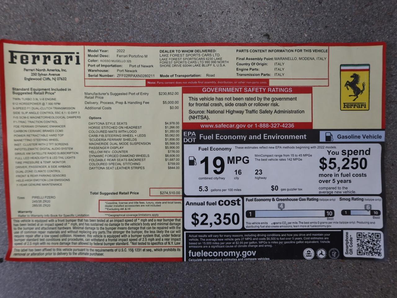 2022 Ferrari Portofino M Only 1k Miles Rare Rosso Mugello Highly Optioned Scottsdale AZ