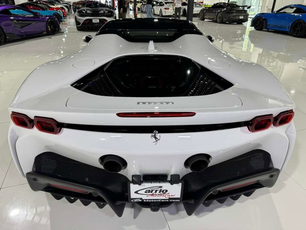 2022 Ferrari SF90 Spider Bianco Cervino paint, Rosso Ferrari interior, JBL Professional audio carbon galore AND MUCH MORE!! Fort Lauderdale FL