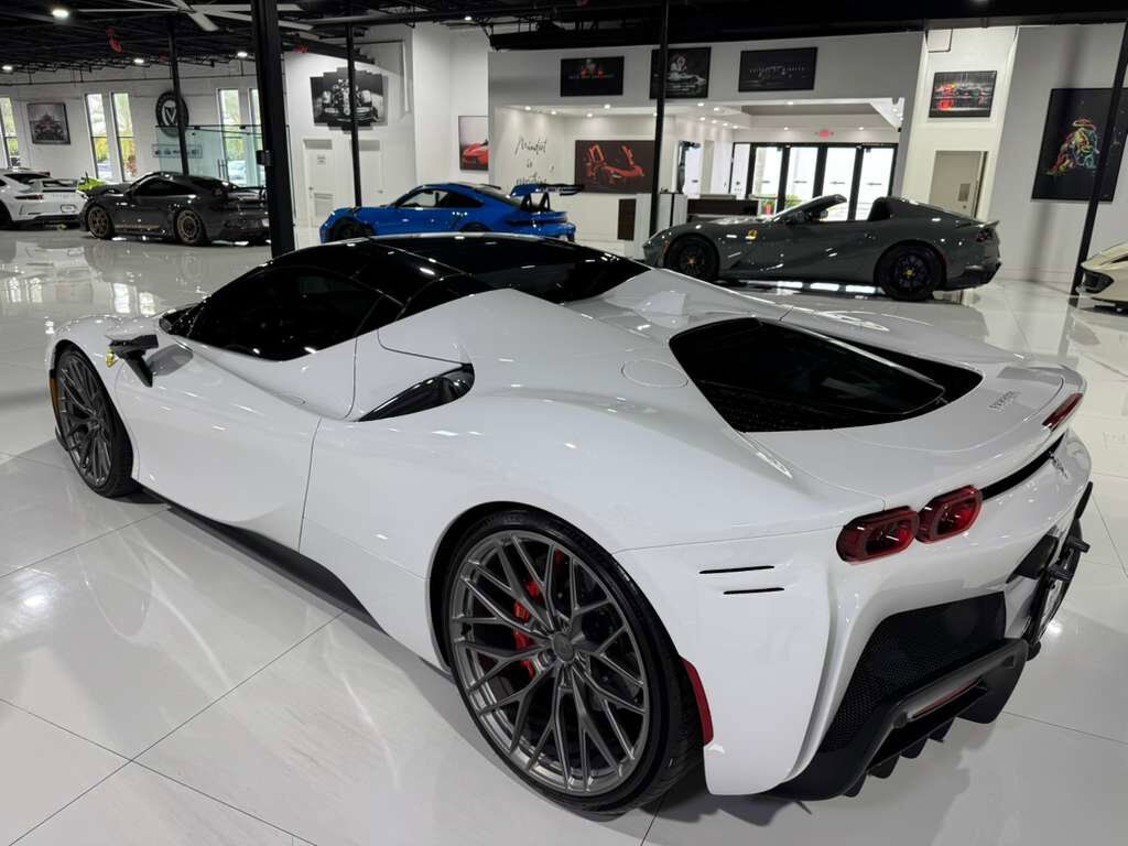 2022 Ferrari SF90 Spider Bianco Cervino paint, Rosso Ferrari interior, JBL Professional audio carbon galore AND MUCH MORE!! Fort Lauderdale FL