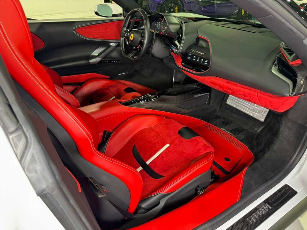 2022 Ferrari SF90 Spider Bianco Cervino paint, Rosso Ferrari interior, JBL Professional audio carbon galore AND MUCH MORE!! Fort Lauderdale FL