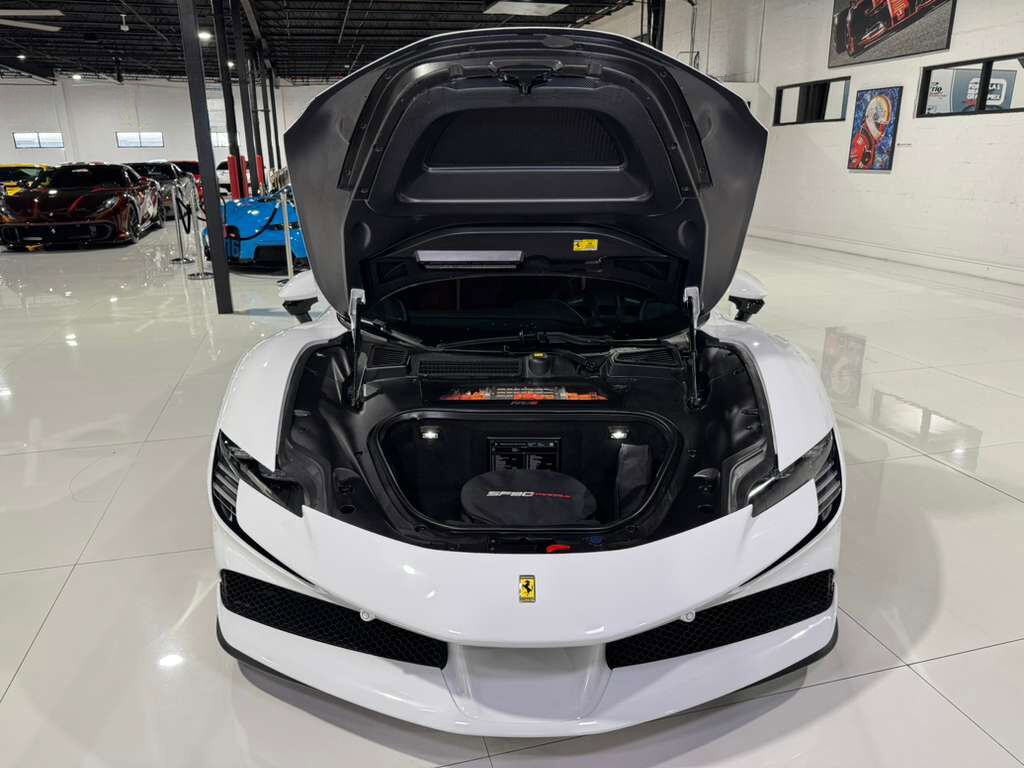2022 Ferrari SF90 Spider Bianco Cervino paint, Rosso Ferrari interior, JBL Professional audio carbon galore AND MUCH MORE!! Fort Lauderdale FL