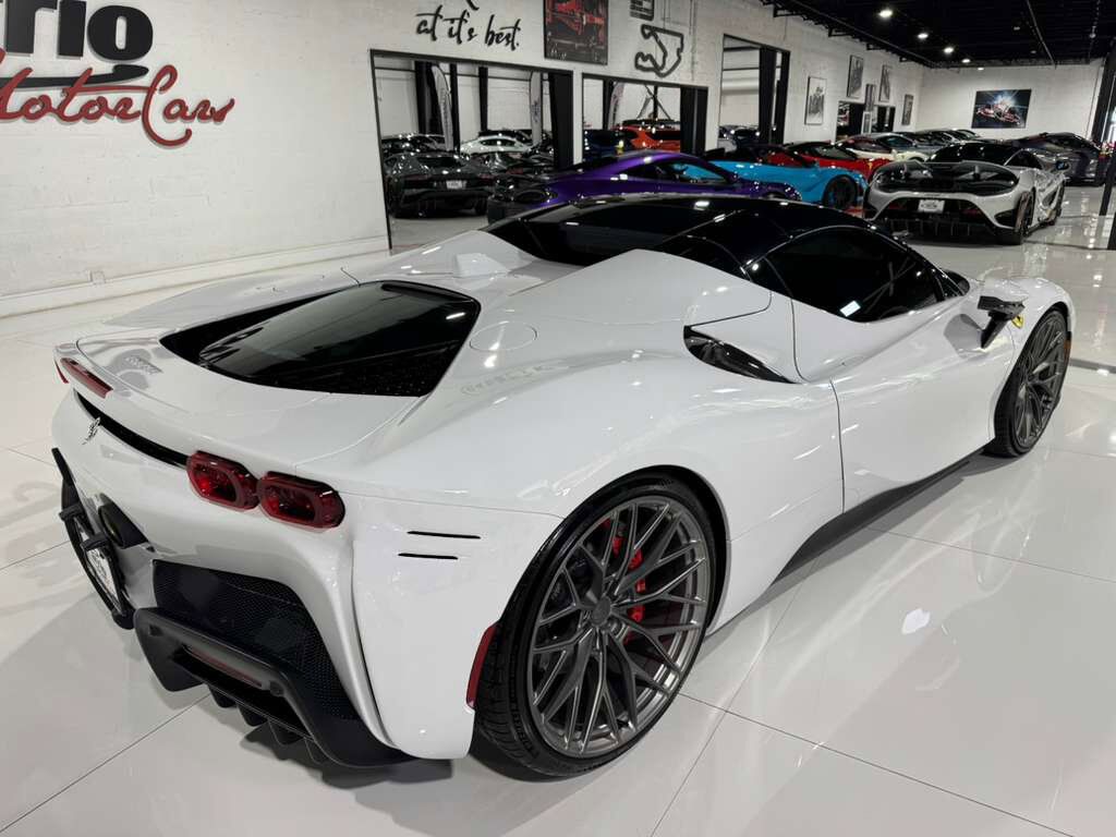 2022 Ferrari SF90 Spider Bianco Cervino paint, Rosso Ferrari interior, JBL Professional audio carbon galore AND MUCH MORE!! Fort Lauderdale FL