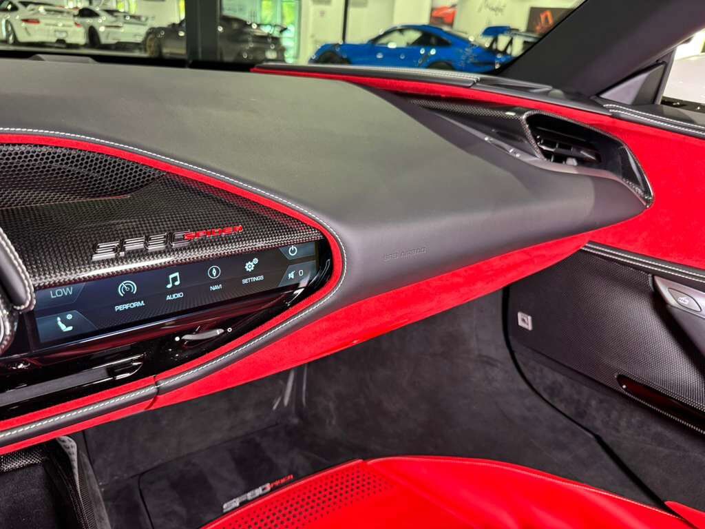 2022 Ferrari SF90 Spider Bianco Cervino paint, Rosso Ferrari interior, JBL Professional audio carbon galore AND MUCH MORE!! Fort Lauderdale FL