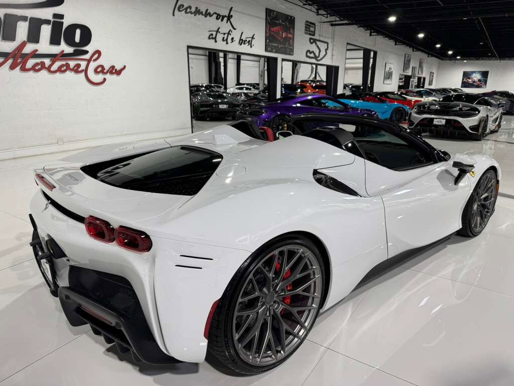 2022 Ferrari SF90 Spider Bianco Cervino paint, Rosso Ferrari interior, JBL Professional audio carbon galore AND MUCH MORE!! Fort Lauderdale FL
