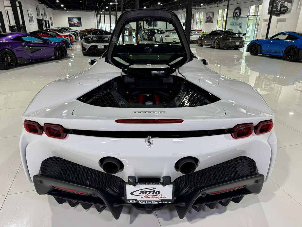 2022 Ferrari SF90 Spider Bianco Cervino paint, Rosso Ferrari interior, JBL Professional audio carbon galore AND MUCH MORE!! Fort Lauderdale FL