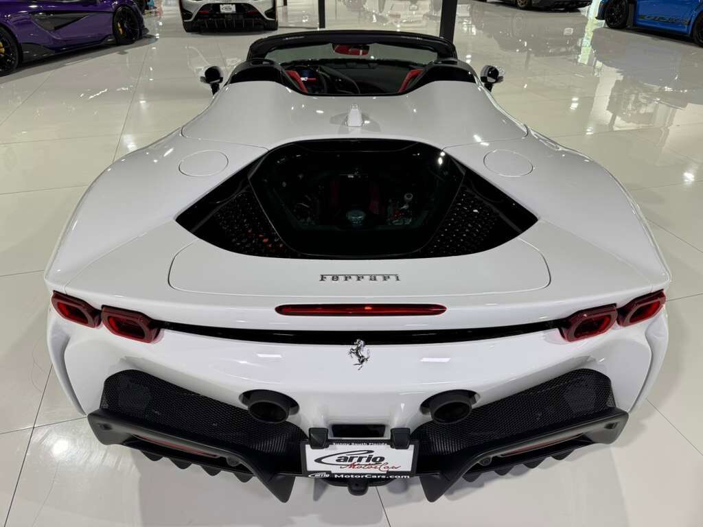 2022 Ferrari SF90 Spider Bianco Cervino paint, Rosso Ferrari interior, JBL Professional audio carbon galore AND MUCH MORE!! Fort Lauderdale FL