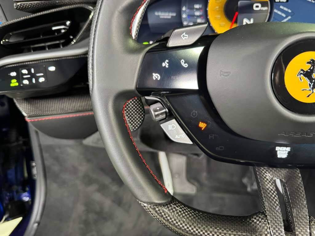 2022 Ferrari SF90 Spider Blu Elettrico paint,painted livrea,carbon racing seats,JBL audio,Apple CarPlay,carbon galore & MORE! Fort Lauderdale FL