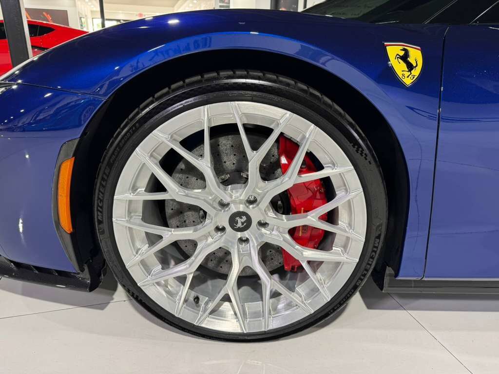 2022 Ferrari SF90 Spider Blu Elettrico paint,painted livrea,carbon racing seats,JBL audio,Apple CarPlay,carbon galore & MORE! Fort Lauderdale FL