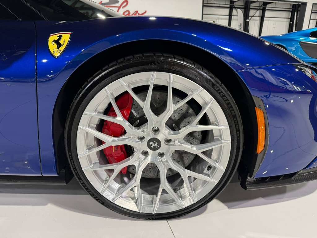 2022 Ferrari SF90 Spider Blu Elettrico paint,painted livrea,carbon racing seats,JBL audio,Apple CarPlay,carbon galore & MORE! Fort Lauderdale FL