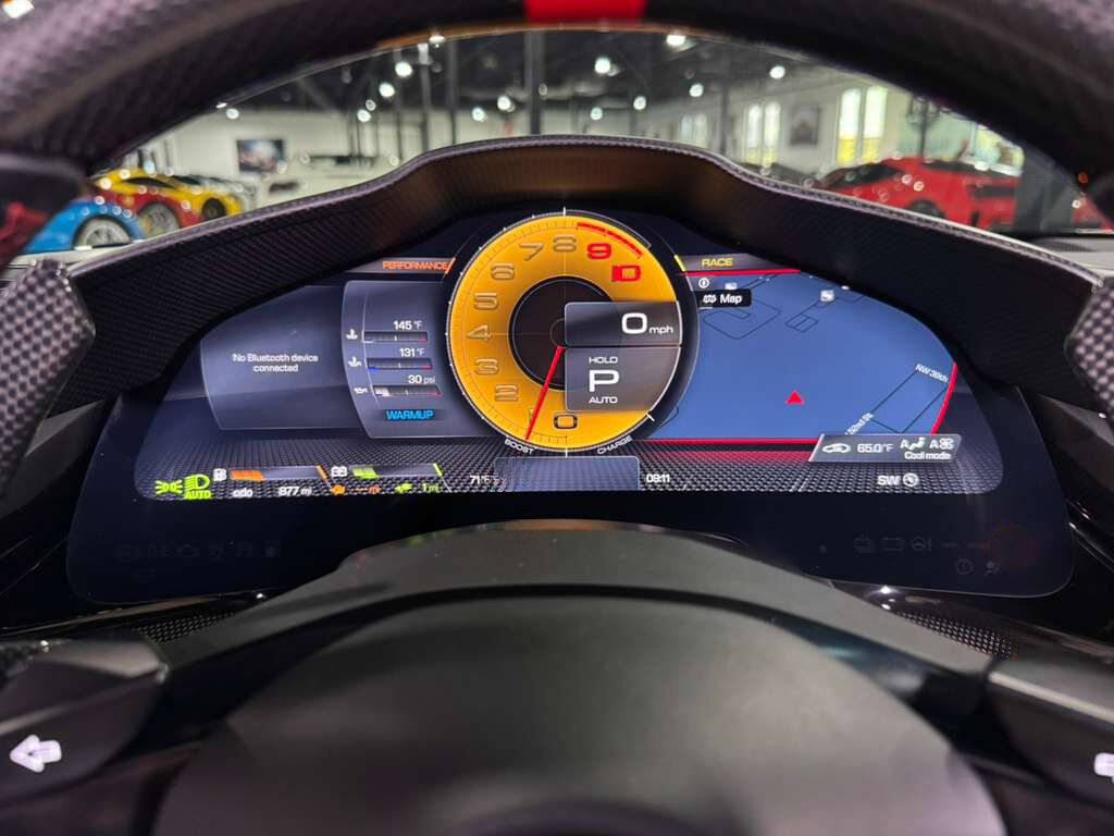 2022 Ferrari SF90 Spider Blu Elettrico paint,painted livrea,carbon racing seats,JBL audio,Apple CarPlay,carbon galore & MORE! Fort Lauderdale FL