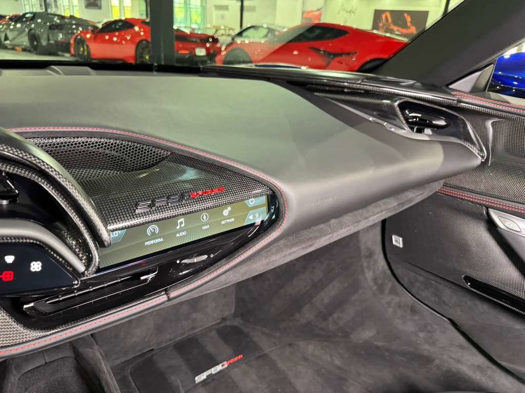 2022 Ferrari SF90 Spider Blu Elettrico paint,painted livrea,carbon racing seats,JBL audio,Apple CarPlay,carbon galore & MORE! Fort Lauderdale FL
