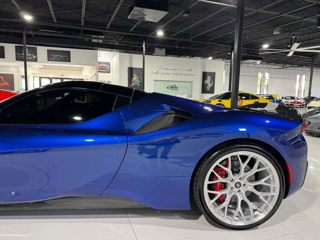 2022 Ferrari SF90 Spider Blu Elettrico paint,painted livrea,carbon racing seats,JBL audio,Apple CarPlay,carbon galore & MORE! Fort Lauderdale FL