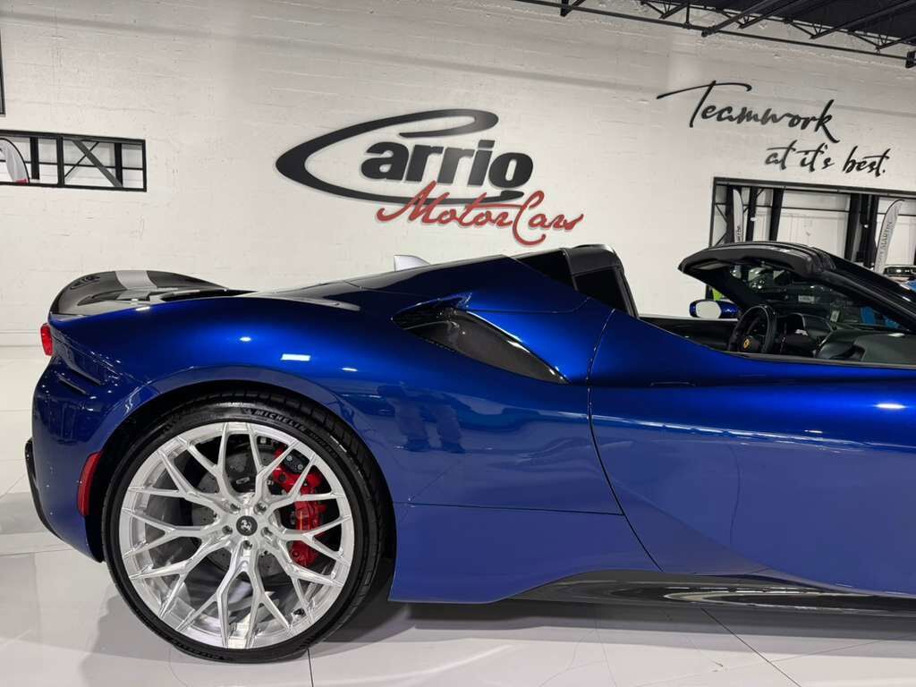 2022 Ferrari SF90 Spider MASSIVE $826,928 STICKER!! Blu Elettrico paint,carbon racing seats,JBL audio,carbon galore & MORE! Fort Lauderdale FL