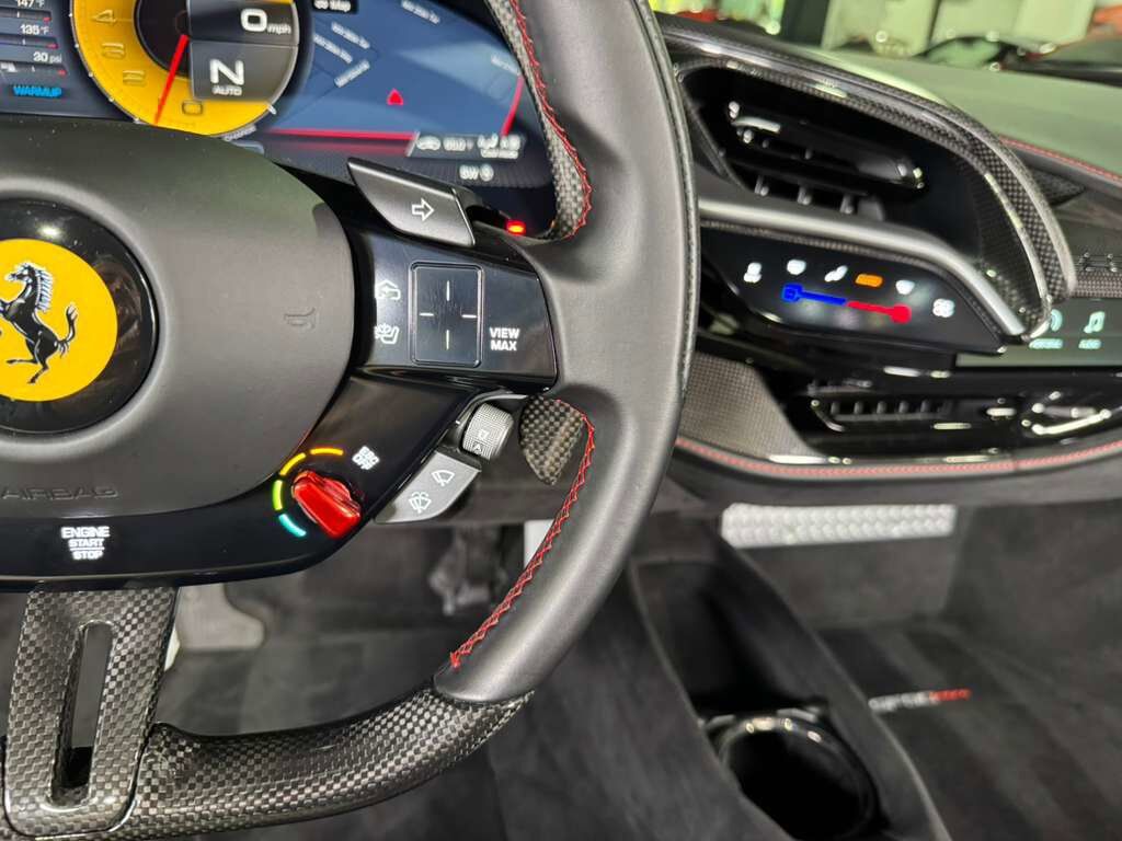 2022 Ferrari SF90 Spider MASSIVE $826,928 STICKER!! Blu Elettrico paint,carbon racing seats,JBL audio,carbon galore & MORE! Fort Lauderdale FL